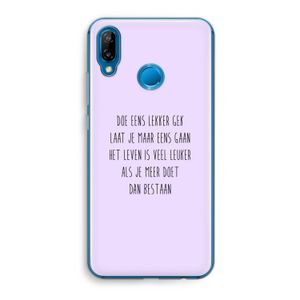Gek: Huawei P20 Lite Transparant Hoesje