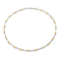 Boccia 08045-04 Ketting titanium zilver- en goudkleurig 45 cm