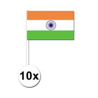 Zwaaivlaggetjes India 10 stuks   - - thumbnail