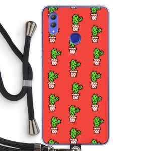 Mini cactus: Honor Note 10 Transparant Hoesje met koord
