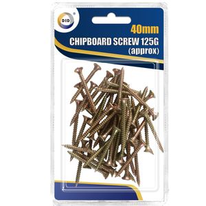 DID gereedschap Spaanplaat schroeven/kruiskop schroeven - 40mm - 50x stuks