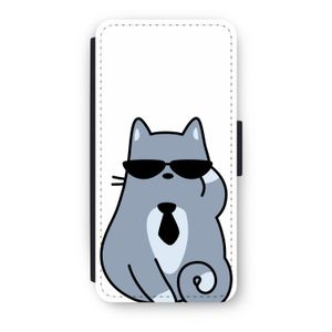 Cool cat: iPhone 7 Flip Hoesje