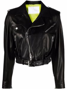 Drome veste de moto crop - Noir