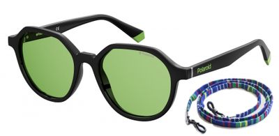 Polaroid zonnebril 6111/S wayfarer unisex zwart/groen