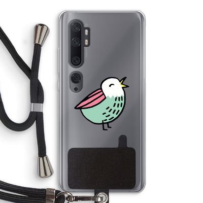 Birdy: Xiaomi Mi Note 10 Pro Transparant Hoesje met koord