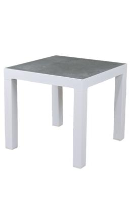 Qopps Ascon bijzettafel 50 x 50 mat Wit