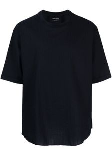 Giorgio Armani t-shirt en coton à col rond - Bleu