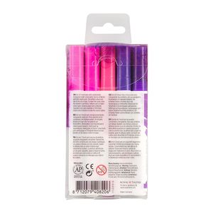 Brushpen Talens Ecoline set-violet blister Ãƒ 5 stuks ass