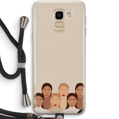 Girls girls girls: Samsung Galaxy J6 (2018) Transparant Hoesje met koord