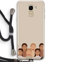 Girls girls girls: Samsung Galaxy J6 (2018) Transparant Hoesje met koord