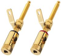 Monacor BP-270G kabel-connector speaker terminals Goud