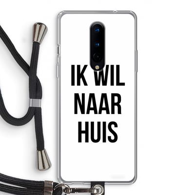 Ik wil naar huis: OnePlus 8 Transparant Hoesje met koord