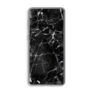 Zwart Marmer 2: Samsung Galaxy S21 Plus Transparant Hoesje