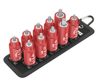 Wera Belt B - VDE 1 Zyklop Bitdoppen set TORX®/Binnenzeskant, met vasthoudfunctie, 3/8" -aandrijving, 10-delig - 05004930001 - thumbnail