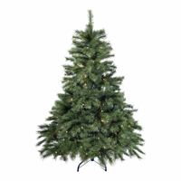 Excellent Trees® Elverum Frosted 150 cm Kerstboom met Verlichting met Mobiele App - ⌀110cm - ↕150cm