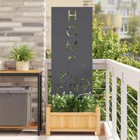 Tuin decoratief paneel Antraciet 50 x 140 cm Koudgewalst staal