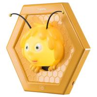 Varta Wandlamp Nachtlamp Maya de Bij voor kinderen met timer - Draadloos op batterijen - Geel