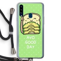 Avo Good Day: Samsung Galaxy A20s Transparant Hoesje met koord