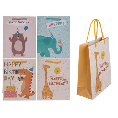 Papieren geschenktas verjaardag 18x8x23