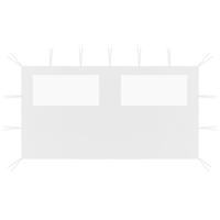 VidaXL Prieelzijwand met ramen 4x2 m wit
