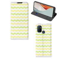 OnePlus Nord N100 | Hoesje met Magneet | Waves Yellow