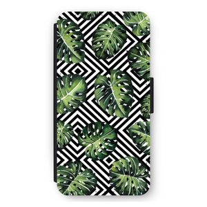 Geometrische jungle: iPhone 12 Pro Max Flip Hoesje