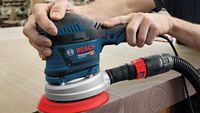 Bosch GEX 40-150 PROFESSIONAL Vlakschuurmachine (disc) 12000 RPM 24000 OPM Zwart, Blauw, Grijs, Rood 400 W - thumbnail