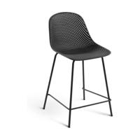 Kave Home Quinby barkruk H65 cm Grijs