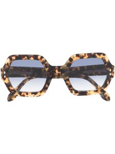 Isabel Marant Eyewear lunettes de soleil à monture géométrique - Marron