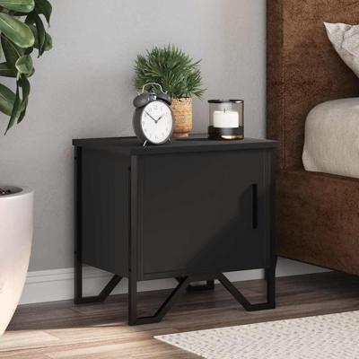 Nachtkastjes 2 st 40x30x40 cm spaanplaat zwart