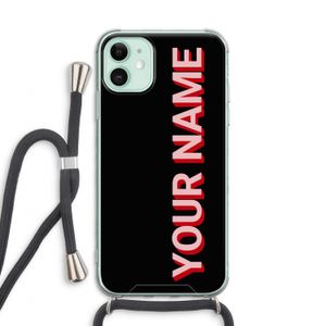 Namecase: iPhone 11 Transparant Hoesje met koord
