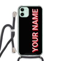 Namecase: iPhone 11 Transparant Hoesje met koord