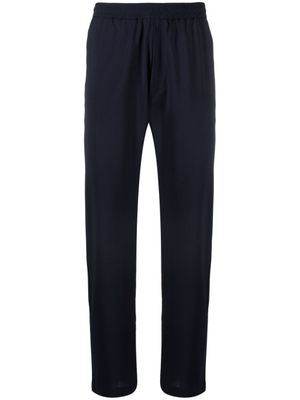 Barena pantalon en laine vierge à coupe droite - Bleu