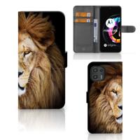 Motorola Edge 20 Lite | Telefoonhoesje | Met pasjeshouder | Leeuw