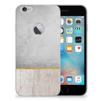 Apple iPhone 6 Plus | 6s Plus | Bumper Hoesje | Wood Concrete Apple iPhone 6 Plus | 6s Plus | Bumper Hoesje | Wood Concrete
