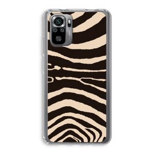 Arizona Zebra: Xiaomi Redmi Note 10S Transparant Hoesje