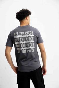 Off The Pitch Duplicate Slim Fit T-Shirt Heren Donkergrijs - Maat XS - Kleur: Donkergrijs | Soccerfanshop