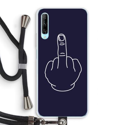F**k U: Huawei P Smart Pro Transparant Hoesje met koord