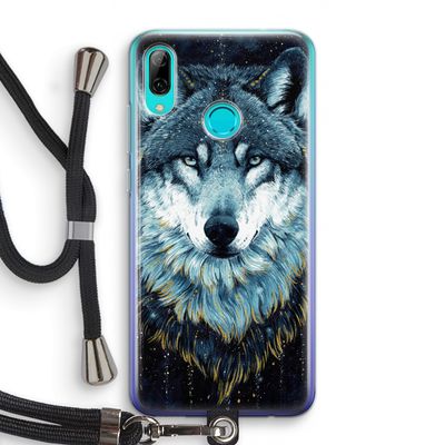 Darkness Wolf: Huawei P Smart (2019) Transparant Hoesje met koord