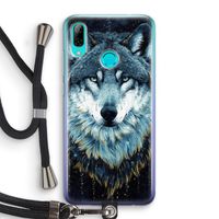 Darkness Wolf: Huawei P Smart (2019) Transparant Hoesje met koord