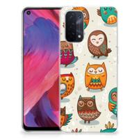 OPPO A93 5G | TPU Hoesje | Vrolijke Uilen