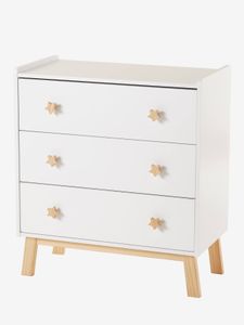 Commode met 3 lades LIGNE GRANDE OURSE wit/hout