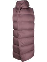 Rick Owens gilet matelassé à capuche - Violet