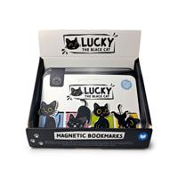 Lucky de Zwarte Kat Magnetische Boekenlegger Set