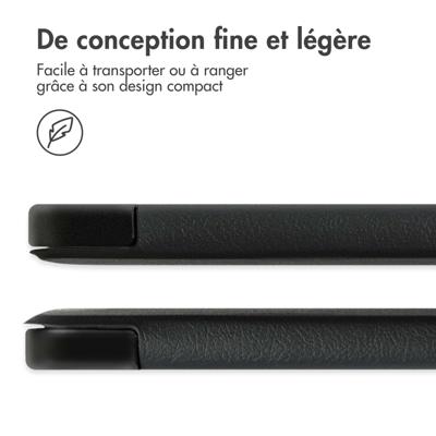 AccezzTrifold Bookcase Samsung Galaxy Tab S9 Ultra Tablethoesje Zwart