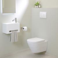 Luca Varess Calibro hangend toilet hoogglans wit met spoelrand