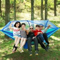 1-2 persoon buiten muggen net parachute hangmat Camping opknoping slapende bed Swing draagbare dubbele stoel 260 x 140cm