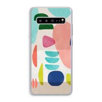 Bold Rounded Shapes: Samsung Galaxy S10 5G Transparant Hoesje