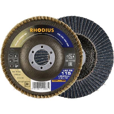 Rhodius 211327 Lamellenschijf Diameter 115 mm Boordiameter 22.23 mm RVS, Staal 1 stuk(s)