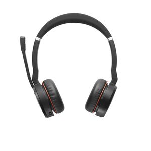 Jabra Evolve 75 Second Edition - MS-Teams On Ear headset Telefoon Radiografisch, Bluetooth, Kabel Stereo Zwart Ruisonderdrukking (microfoon), Noise Cancelling